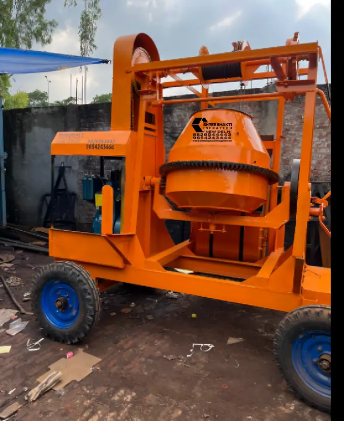 Concrete Mixer Lift side view